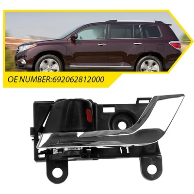 Черная внутренняя дверь переднего/заднего водителя для ручки Toyota Highlander 2008-2013 - Изображение 1 из 4