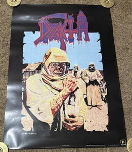 AFFICHE originale 1992 mort lèpre 1990 raisin bleu vintage, roulée, 23x33" - Photo 1/3