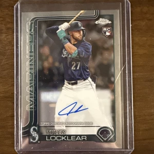 2025 Topps Chrome Tyler Locklear RC Auto Seattle Mariners - Picture 1 of 2
