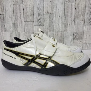 Asics Shoes Mens Sz 10 Cyber Throw London Training Sneakers White Zip G207Y New - Picture 1 of 10