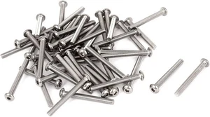 Tornillos de cabeza de botón de enchufe hexagonal interno de acero inoxidable M4x35 mm 50 un. - Imagen 1 de 2