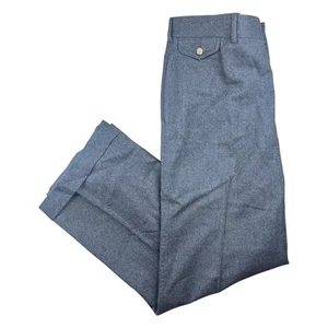 Vintage Polo Ralph Lauren Heavy Wool Tweed Pants Mens 36x29 Pleated Cuffed - Picture 1 of 16