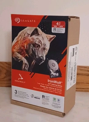 New Seagate IronWolf 4TB NAS Internal HDD ST4000VN006 5400rpm SATA 6Gb/s - Image 1 of 3