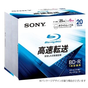 Sony Data Blu-ray Disc 20BNR1DCPS6 (BD-R 1 layer: 6x speed 20 disc pack) - Afbeelding 1 van 2