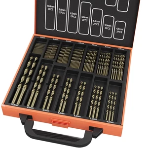 Cobalt Drill Bit Set, 99Pcs HSS Twist Jobber Drill Bits,135° M35 Metric Drill Bi - Picture 1 of 9