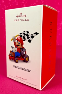 Hallmark 2018 Mario Kart Nintendo Keepsake Ornament Checkered Flag NRFB - Image 1 of 3