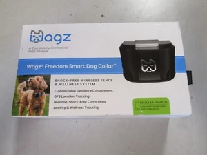 NEU!!! Wagz Freedom Smart Hundehalsband anpassbar Geo-Zaun 51-0008 schwarz - Bild 1 von 2