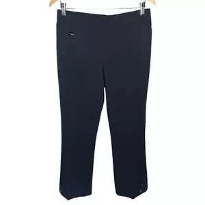 Lisette L Montreal Black Stretch Ankle Pants Cuff Cut Out Detail Size 2 - Picture 1 of 10