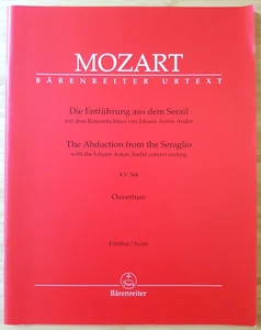 W. A. Mozart - Entführung aus dem Serail Ouvertüre KV 384 - Partitur Bärenreiter - Bild 1 von 7
