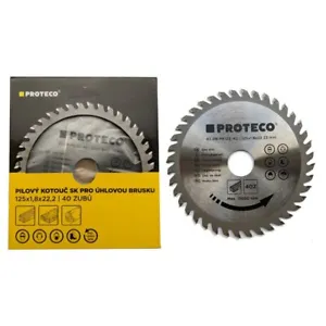 PROTECO Circular Saw Blade 125mm x 22.2mm x 40T Wood Saw Cutting Blade Disc - Picture 1 of 2