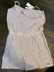 NWT VINEYARD VINES GIRLS LARGE ROMPER SEERSUCKER PLAYSUIT 4th of July 💥 - Picture 1 of 3
