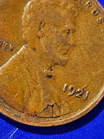 1921 wheat penny die Crack error 🇺🇸 Cover