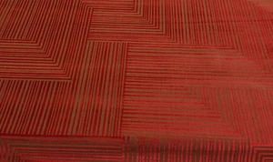 DONGHIA JACKSON CACHE RED VELVET GROS POINT UPHOLSTERY FABRIC 32" LONG 48"W - Picture 1 of 6