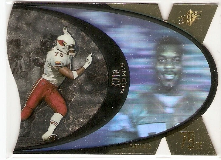 SIMEON RICE ROOKIE GOLD SP 1997 UPPER DECK SPX 22 DIE-CUT ARIZONA CARDINALS - Image 1 of 1
