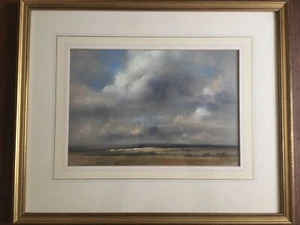 Original Painting by David Mynett Burgundy After Their Harvest 1984 Framed - Picture 1 of 10