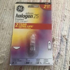 JCD 25 Watt Lot Of 1 Bulb 120 Volt Light Bulb, New In Retail GE Card G9 Base - Picture 1 of 3