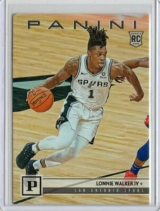 LONNIE WALKER IV San Antonio Spurs 2018-2019 PANINI ROOKIE #122 - Picture 1 of 2