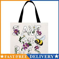 Save The Bees Printed Linen Bag