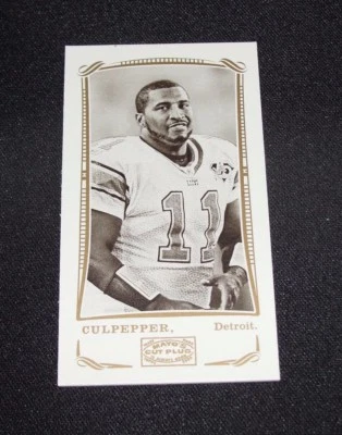 2009 Topps Mayo DAUNTE CULPEPPER #63 Harvard Red Mini SSP/25 Minnesota VIKINGS - Image 1 of 2