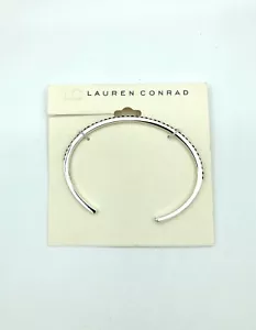 Pulsera Lauren Conrad - Puño Tono Plata Estrás Rojo - Imagen 1 de 3