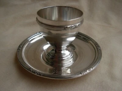  ANTIQUE FRENCH STERLING SILVER EGG CUP,LATE 19th OR EARLY 20th CENTURY. - Image 1 of 4