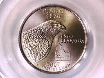 Idaho 2007 P Washington State Quarter PCGS MS 68 Satin Finish 12857263 - Image 1 of 3