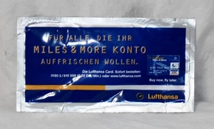 Asciugamano rinfresco Lufthansa vintage sigillato mai usato NUOVO - Foto 1 di 2