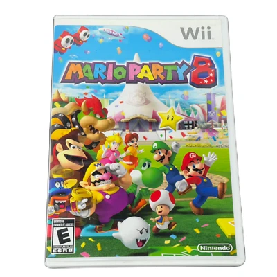 Mario Party 8 Nintendo Wii Complete CIB Game Case Manual Insert Registration - Image 1 of 4