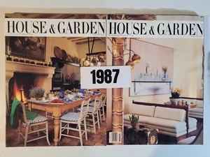 1987 Vintage HOUSE & GARDEN Magazine Lot Of 2 - Picture 1 of 3