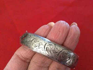 engraved sterling bracelet 1954 - Picture 1 of 5