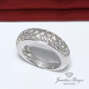 Cartier Ring Etincelle Platin 950 Diamanten Brillanten ca. 1,00 ct. Gr 49 - Bild 1 von 5