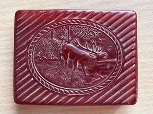 Collectibles 1980s Vintage USSR Plastic Cigarette Case Deer Box Tobacciana Gift - Picture 1 of 13