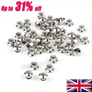 50× Pin Backs Pin Locks Keepers for Enamel Lapel Pins Badges-No Tool Needed - Picture 1 of 11