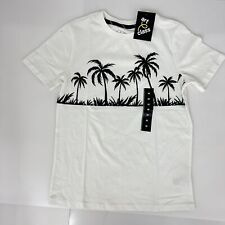 New Art Class Boys Size M 8/10 Palm Tree T Shirt Vacation 