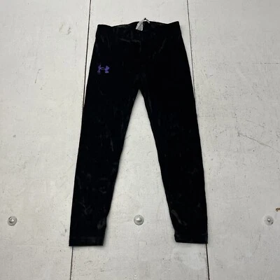 Under Armour Leggings de Terciopelo Negro Largo al Tobillo Niñas Talla 5 Foto 1 de 4
