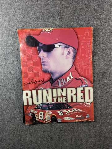 Nascar's Dale Earnhardt Jr. "Run In The Red" Budweiser 27" x 19" Poster Cover