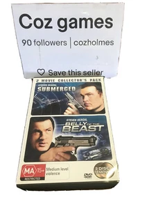 SUBMERGED + BELLY OF THE BEAST / 2 DISCS DVD STEVEN SEAGAL Australian Release - Picture 1 of 4