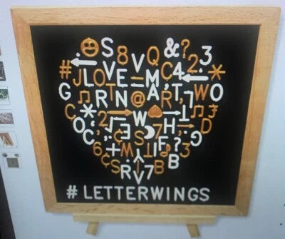 10x10 Felt Inspired Changeable Letter Boards with 362 Letters BLACK FELT NEW - Image 1 of 2