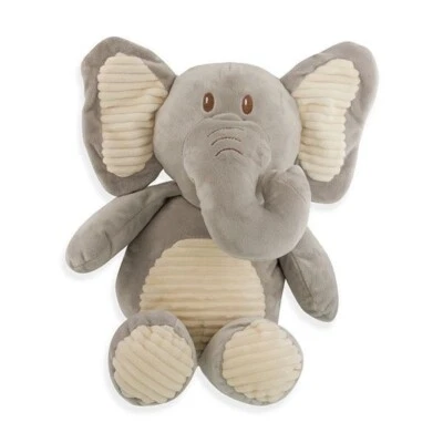 KellyToy / KellyBaby 20" Gray Elephant Jumbo Plush Toy with Built-In Rattle - Image 1 of 4