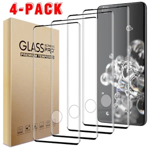 4x For Samsung Galaxy S20/+/Ultra/FE 5G Tempered Glass Screen Protector Clear - Picture 1 of 18