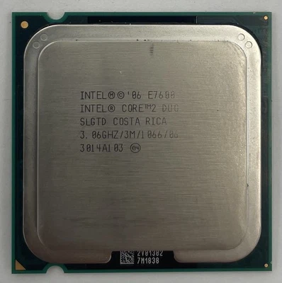 Intel Core 2 Duo E7600 Desktop CPU Processor- SLGTD - Image 1 of 2