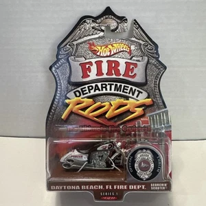 🔥 Hot Wheels Fire Department Rods #1 Scorchin’ Scooter (Daytona Beach, FL) - Picture 1 of 7
