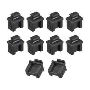 Silicone SFP Anti-Dust Stopper Cap Cover Black 10pcs - Photo 1/4