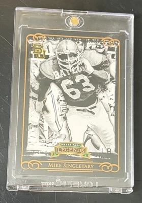 2008 Press Pass Legends - Mike Singletary #54 Bronze /999 - Image 1 of 2