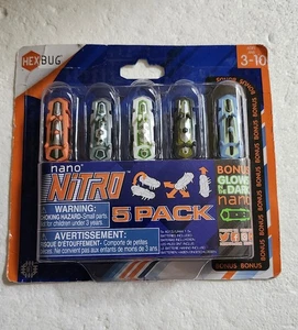 Neu Hexbug Nano Nitro 5er Pack - 4 Regular Plus 1 Glow in the Dark - Bild 1 von 3