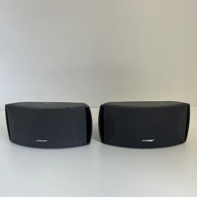 Pair Bose Gemstone Speakers AV321 3-2-1 GS/GSX Cinemate Series 1 II III Black - Imagem 1 de 4