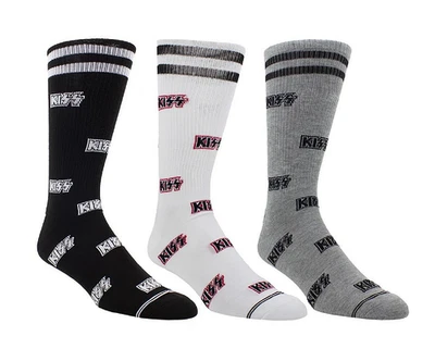 3双官方授权摇滚乐队KISS船员袜礼品盒 — 第 1/4 张图片