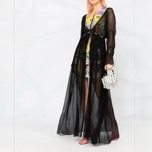 JUST CAVALLI Front Zipped Layered Dress IT46 NWT - Picture 1 of 13