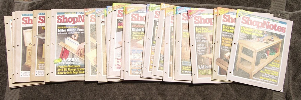 32 Sequential Issues ShopNotes Shop Notes 43-75 Complete Carpentry Wood Working - Imagem 1 de 1