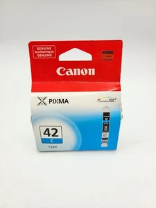 Cartucho de tinta original Canon CLI-42C azul cian nuevo - Imagen 1 de 3